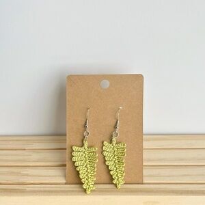 Crochet Fern Earrings